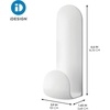 image:imageiDesign Adhesive Shower Hooks White Set of 2  Bathroom Storage Shower2 Slim Hooks