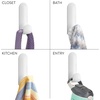 image:imageiDesign Adhesive Shower Hooks White Set of 2  Bathroom Storage Shower2 Slim Hooks
