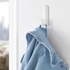 image:imageiDesign Adhesive Shower Hooks White Set of 2  Bathroom Storage Shower2 Slim Hooks