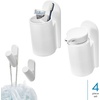 image:imageiDesign Adhesive Shower Hooks White Set of 2  Bathroom Storage Shower4 Piece set