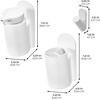 image:imageiDesign Adhesive Shower Hooks White Set of 2  Bathroom Storage Shower4 Piece set