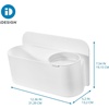 image:imageiDesign Adhesive Shower Hooks White Set of 2  Bathroom Storage ShowerBasket  Soap Dish Holder