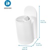 image:imageiDesign Adhesive Shower Hooks White Set of 2  Bathroom Storage ShowerDivided Tumbler