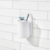 image:imageiDesign Adhesive Shower Hooks White Set of 2  Bathroom Storage ShowerDivided Tumbler