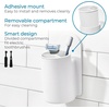image:imageiDesign Adhesive Shower Hooks White Set of 2  Bathroom Storage ShowerDivided Tumbler