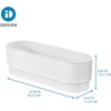 image:imageiDesign Adhesive Shower Hooks White Set of 2  Bathroom Storage ShowerShower Basket