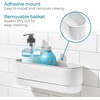 image:imageiDesign Adhesive Shower Hooks White Set of 2  Bathroom Storage ShowerShower Basket