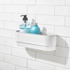 image:imageiDesign Adhesive Shower Hooks White Set of 2  Bathroom Storage ShowerShower Basket