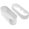 image:imageiDesign Adhesive Shower Hooks White Set of 2  Bathroom Storage ShowerShower Basket