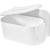 image:imageiDesign Adhesive Shower Hooks White Set of 2  Bathroom Storage ShowerToilet Paper Dispenser