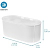 image:imageiDesign Adhesive Shower Hooks White Set of 2  Bathroom Storage ShowerToilet Paper Holder