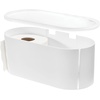 image:imageiDesign Adhesive Shower Hooks White Set of 2  Bathroom Storage ShowerToilet Paper Holder