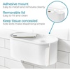 image:imageiDesign Adhesive Shower Hooks White Set of 2  Bathroom Storage ShowerToilet Paper Holder
