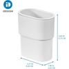 image:imageiDesign Adhesive Shower Hooks White Set of 2  Bathroom Storage ShowerTumbler