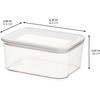 image:imageiDesign Airtight Canister with Peel N Place Erasable Label  ClearWhite  for Pantry StoragePack of 1