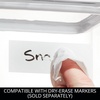 image:imageiDesign Airtight Canister with Peel N Place Erasable Label  ClearWhite  for Pantry StoragePack of 1