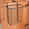 image:imageiDesign Axis Steel Over the Cabinet Storage Basket Organizer for Kitchen Pantry Bathroom Office Dorm Room 71 x 122 x 142 ChromeBronze