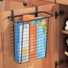 image:imageiDesign Axis Steel Over the Cabinet Storage Basket Organizer for Kitchen Pantry Bathroom Office Dorm Room 71 x 122 x 142 ChromeBronze