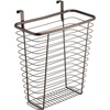 image:imageiDesign Axis Steel Over the Cabinet Storage Basket Organizer for Kitchen Pantry Bathroom Office Dorm Room 71 x 122 x 142 ChromeBronze