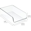 image:imageiDesign BPAFree Plastic Freezer and Fridge Organization Bin for Kitchen Fridge Freezer Pantry and Cabinet Organization The Linus Collection  11 x 7 x 35 Clear  BPAFree Plastic Freezer and Fridge Organization For Kitchen Pantry and Cabinet1 Pack