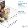 image:imageiDesign BPAFree Plastic Freezer and Fridge Organization Bin for Kitchen Fridge Freezer Pantry and Cabinet Organization The Linus Collection  11 x 7 x 35 Clear  BPAFree Plastic Freezer and Fridge Organization For Kitchen Pantry and Cabinet1 Pack