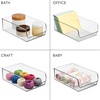 image:imageiDesign BPAFree Plastic Freezer and Fridge Organization Bin for Kitchen Fridge Freezer Pantry and Cabinet Organization The Linus Collection  11 x 7 x 35 Clear  BPAFree Plastic Freezer and Fridge Organization For Kitchen Pantry and Cabinet2 Pack