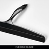 image:imageiDesign Bathroom Plastic Shower Squeegee ClearGreen Set of 2  Wall Hook IncludedBlack
