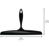 image:imageiDesign Bathroom Plastic Shower Squeegee ClearGreen Set of 2  Wall Hook IncludedBlack