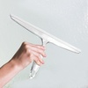 image:imageiDesign Bathroom Plastic Shower Squeegee ClearGreen Set of 2  Wall Hook IncludedClear