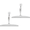 image:imageiDesign Bathroom Plastic Shower Squeegee ClearGreen Set of 2  Wall Hook IncludedClear