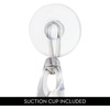 image:imageiDesign Bathroom Plastic Shower Squeegee ClearGreen Set of 2  Wall Hook IncludedClear