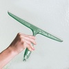 image:imageiDesign Bathroom Plastic Shower Squeegee ClearGreen Set of 2  Wall Hook IncludedClearGreen