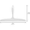 image:imageiDesign Bathroom Plastic Shower Squeegee ClearGreen Set of 2  Wall Hook IncludedWhite