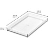 image:imageiDesign CatchAll Storage Tray Medium SmokeBlack  For Bathroom ShowerPack of 1