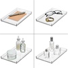 image:imageiDesign CatchAll Storage Tray Medium SmokeBlack  For Bathroom ShowerPack of 1