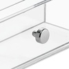 image:imageiDesign Clarity BPAFree Plastic Organizer Drawer with Divided Tray 697 x 65 x 394 ClearCosmetic Organizer with Drawer