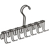 image:imageiDesign Classico Closet Organizer Rack for Ties Belts  14 Hooks SatinMatte Black