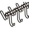 image:imageiDesign Classico Closet Organizer Rack for Ties Belts  14 Hooks SatinMatte Black