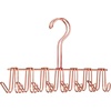 image:imageiDesign Classico Closet Organizer Rack for Ties Belts  14 Hooks SatinRose Gold
