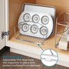 image:imageiDesign Classico Metal Over the Cabinet Kitchen Bakeware Organizer Basket for Cutting Boards Baking Sheets Pans 1373 x 518 x 142  ChromeBakeware Organizer