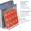 image:imageiDesign Classico Metal Over the Cabinet Kitchen Bakeware Organizer Basket for Cutting Boards Baking Sheets Pans 1373 x 518 x 142  ChromeBakeware Organizer