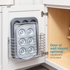 image:imageiDesign Classico Metal Over the Cabinet Kitchen Bakeware Organizer Basket for Cutting Boards Baking Sheets Pans 1373 x 518 x 142  ChromeOvertheDoor Organizer