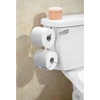image:imageiDesign Classico Steel Toilet Paper Holder for Bathroom Storage Over the Tank Toilet Tissue Organizer ChromeChrome