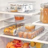 image:imageiDesign Clear Plastic Egg Holder for Fridge with Lid 21 Egg  Storage Container Organizer BinClear