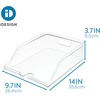 image:imageiDesign Crisp Plastic Refrigerator and Pantry Soda Bin Modular Stacking Food Storage Box for Pop Sparkling Water Beer Canned Goods BPA Free 1403 x 104 x 375 Clear356 cm x 264 cm x 95 cm