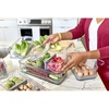 image:imageiDesign Crisp Produce Plastic Refrigerator and Modular Stacking Pantry Bin with Lid and Removable Inner Basket Perfect for Washing Vegetables Fruit Lettuce BPA Free 1572 x 632 x 376  Drain Tray For Fruits amp Veggies ClearPack of 1