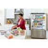 image:imageiDesign Crisp Produce Plastic Refrigerator and Modular Stacking Pantry Bin with Lid and Removable Inner Basket Perfect for Washing Vegetables Fruit Lettuce BPA Free 1572 x 632 x 376  Drain Tray For Fruits amp Veggies ClearPack of 1