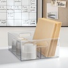 image:imageiDesign Divided Pantry Bin Clear  Kitchen Storage Organize Snacks and ProducePack of 1