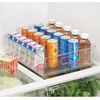 image:imageiDesign Divided Pantry Bin with Handle Clear  For Pantry For Refrigerator For FreezerPack of 3