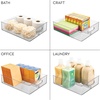 image:imageiDesign Divided Pantry Bin with Handle Clear  For Pantry For Refrigerator For FreezerPack of 6